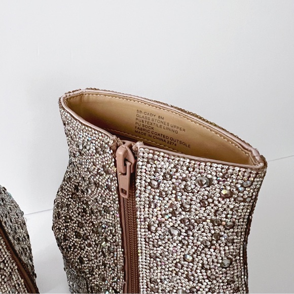 Betsey Johnson Candy Rhinestone Booties - Picture 7 of 10